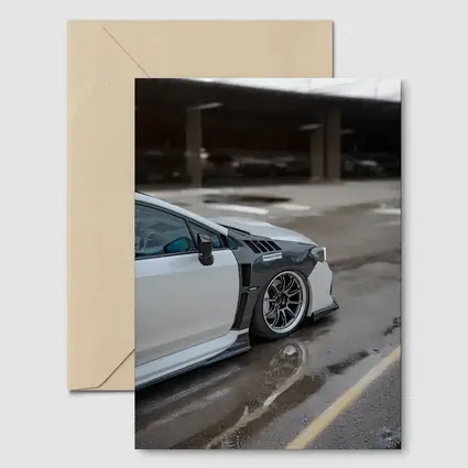 Subaru BRZ Wide Body Wet Parking Lot