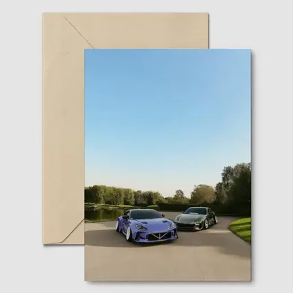 Subaru BRZ Purple Wide Body Stance Outdoors