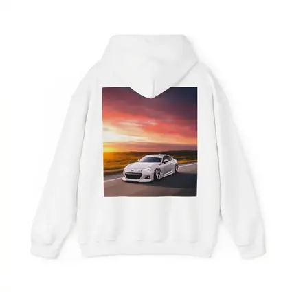 Subaru BRZ White Coupe Sunset Highway Drive