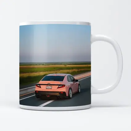 Subaru BRZ Pink Driving Open Highway