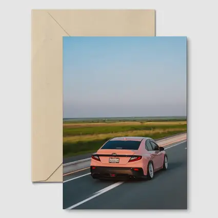 Subaru BRZ Pink Driving Open Highway