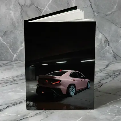 Subaru BRZ Pink Car Underground Parking Night