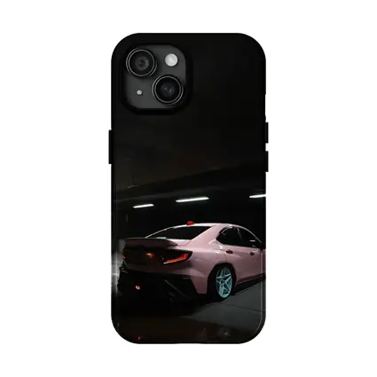 Subaru BRZ Pink Car Underground Parking Night