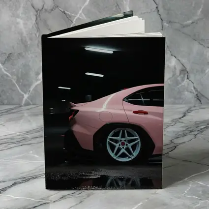 Pink Subaru BRZ Dark Underground Parking Garage