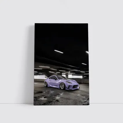 Subaru BRZ Purple Widebody Underground Parking