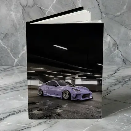 Subaru BRZ Purple Widebody Underground Parking