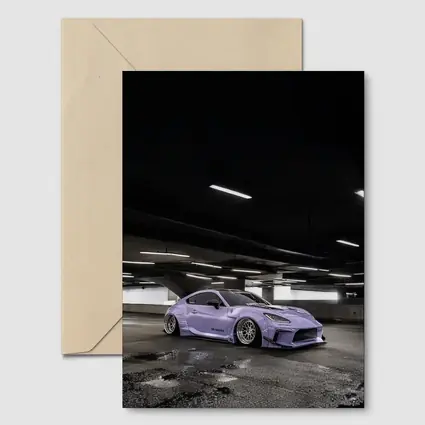 Subaru BRZ Purple Widebody Underground Parking