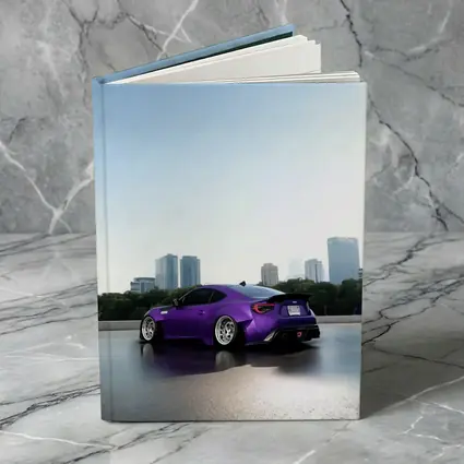 Purple Subaru BRZ Stance City Skyline