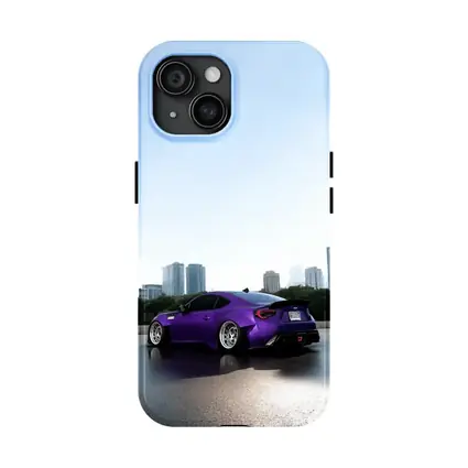 Purple Subaru BRZ Stance City Skyline