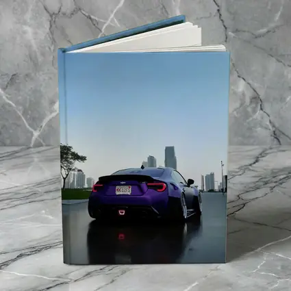 Subaru BRZ Purple Coupe City Skyline