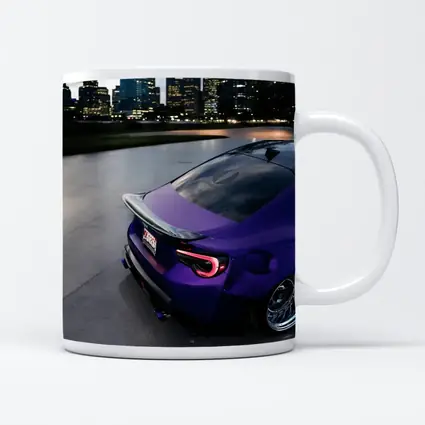 Subaru BRZ Purple Stance City Night