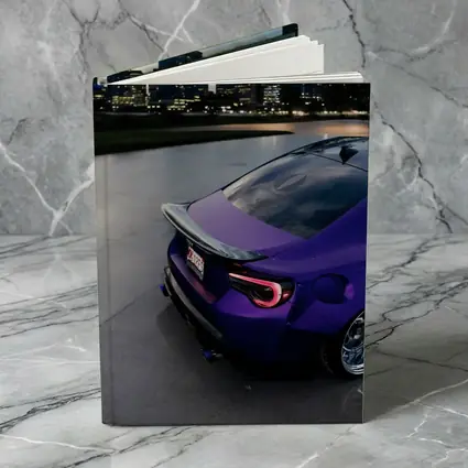 Subaru BRZ Purple Stance City Night