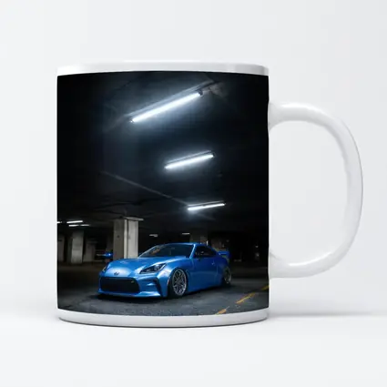 Subaru BRZ Blue Stance Underground Parking Garage