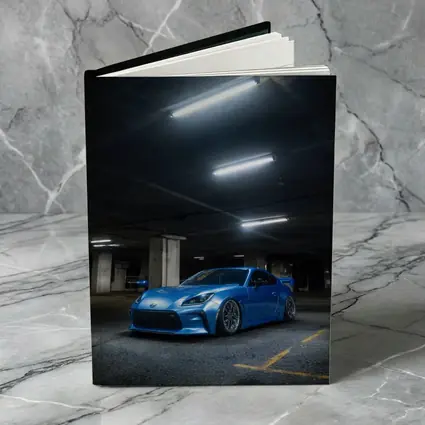 Subaru BRZ Blue Stance Underground Parking Garage