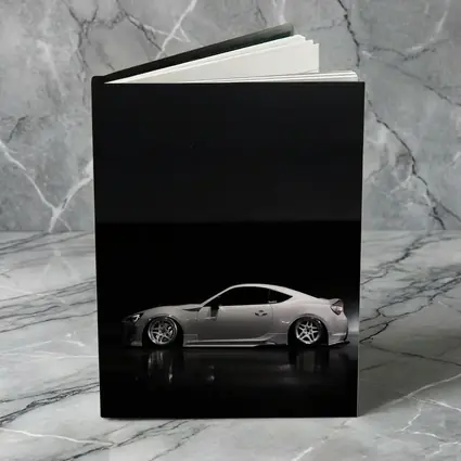 Subaru BRZ White Slammed Dark Studio