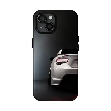 Subaru BRZ White Rear Studio Dark Background