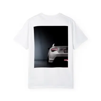 Subaru BRZ White Rear Studio Dark Background