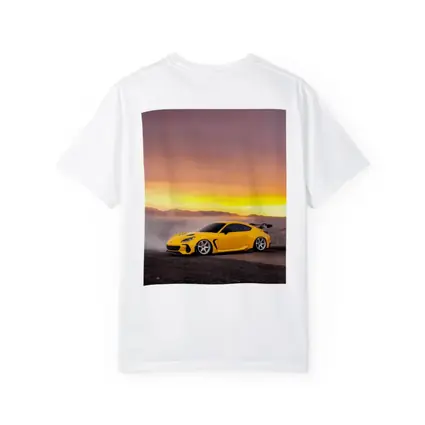 Subaru BRZ Yellow Wide Body Desert Sunset