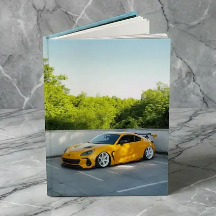 Yellow Subaru BRZ Widebody Parking Lot