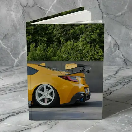 Yellow Subaru BRZ Wide Body Parking Lot
