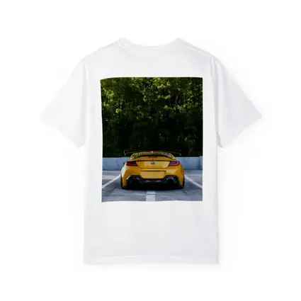 Subaru BRZ Yellow Wide Body Rear View