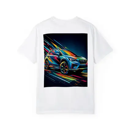 Subaru Crosstrek Colorful Abstract Speed Art