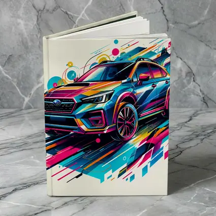 Subaru Crosstrek Colorful Abstract Art Style