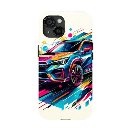 Subaru Crosstrek Colorful Abstract Art Style