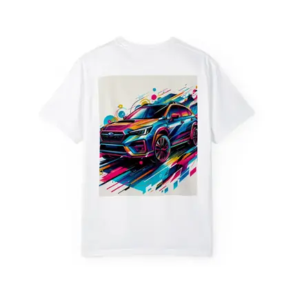 Subaru Crosstrek Colorful Abstract Art Style