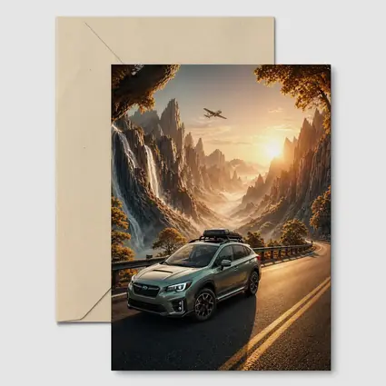 Subaru Crosstrek XV Mountain Road Sunset Drive