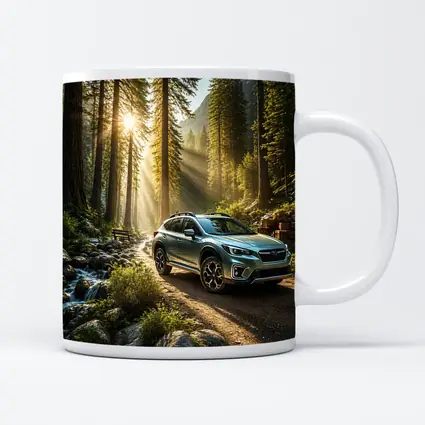 Subaru Crosstrek on Forest Mountain Trail
