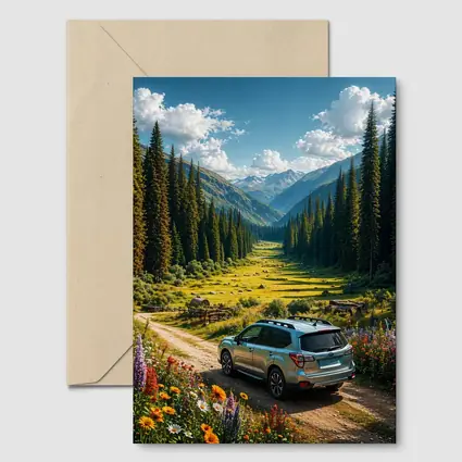 Subaru Forester Mountain Valley Dirt Road