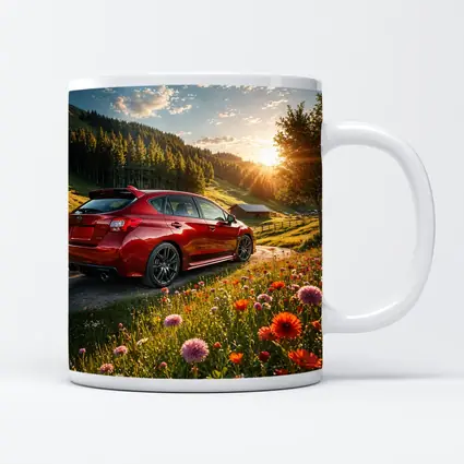 Subaru Impreza WRX Red Sunny Meadow