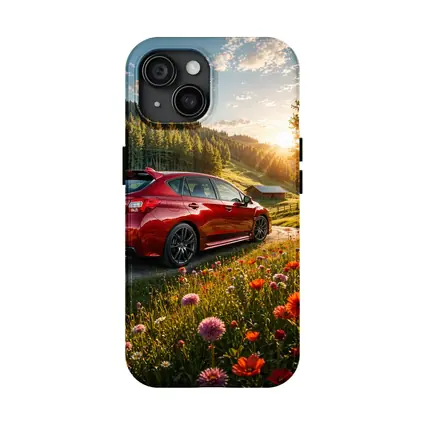 Subaru Impreza WRX Red Sunny Meadow