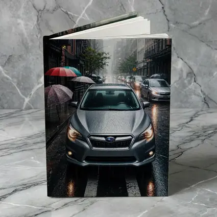 Subaru Impreza WRX Rainy City Street