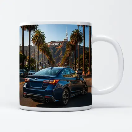 Subaru Legacy Sedan Hollywood Los Angeles Street