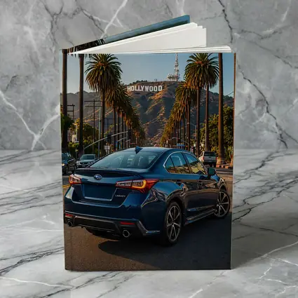 Subaru Legacy Sedan Hollywood Los Angeles Street
