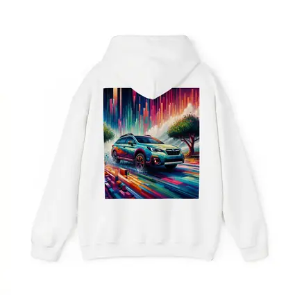 Subaru Outback Abstract Colorful Digital Art