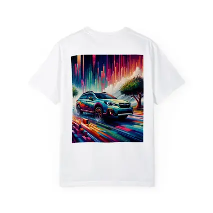 Subaru Outback Abstract Colorful Digital Art