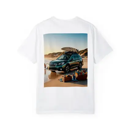 Subaru Outback Parked On Sunny Beach