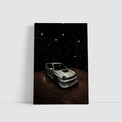 Subaru Impreza WRX Silver Dark Marble Showroom