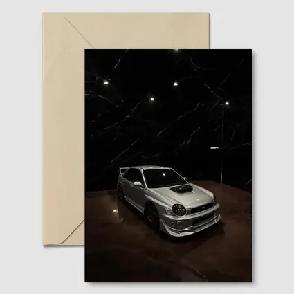 Subaru Impreza WRX Silver Dark Marble Showroom