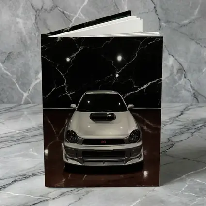 Subaru Impreza WRX White on Dark Marble