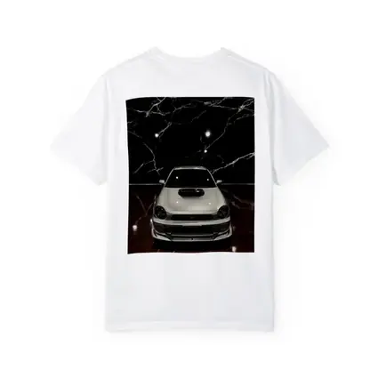 Subaru Impreza WRX White on Dark Marble