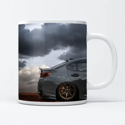 Subaru WRX STI Gray Stormy Cloudy Sky