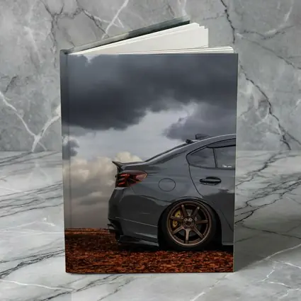 Subaru WRX STI Gray Stormy Cloudy Sky