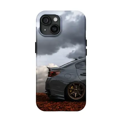 Subaru WRX STI Gray Stormy Cloudy Sky