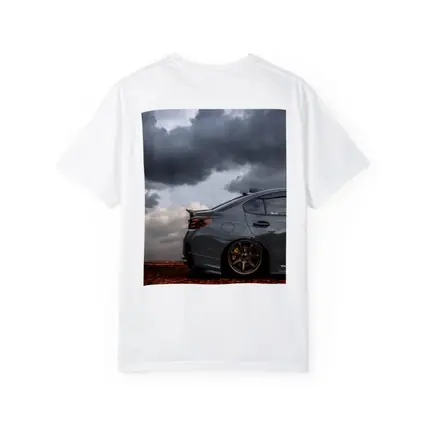 Subaru WRX STI Gray Stormy Cloudy Sky