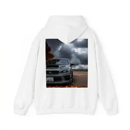 Subaru WRX STI Gray Stormy Autumn Sky