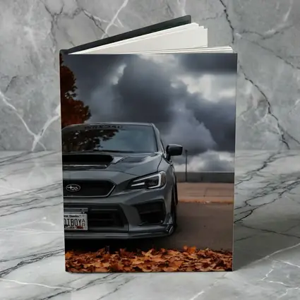 Subaru WRX STI Gray Stormy Autumn Sky